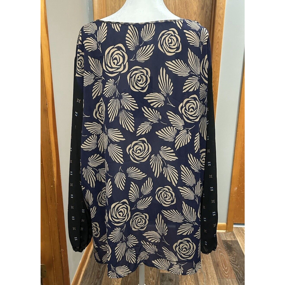 Koos Of Course Navy Blouse Top - Picture 2 of 5